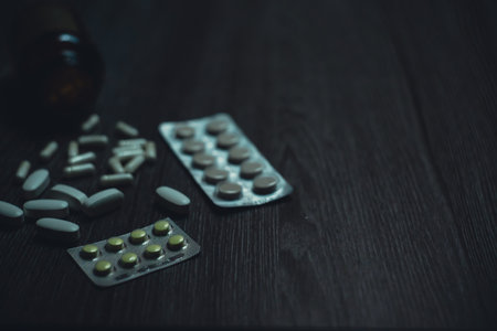 Medicines and medicines. Pills. High quality photo