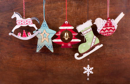 christmas decoration concept with toys