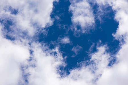 The vast blue sky and clouds sky