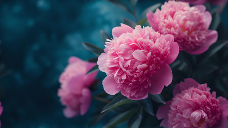 Stunning close-up of pink peonies. ideal for spring themes and floral designs. A.I.の素材