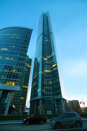 Modern buildings of business centreのeditorial素材