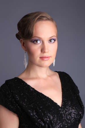 portrait beautiful elegant Russian girlの写真素材