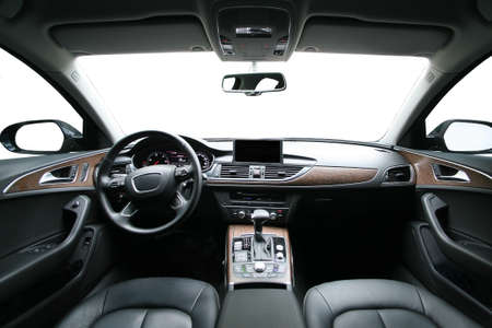salon of the modern car isolated on the white salon of the modern car isolated on the white