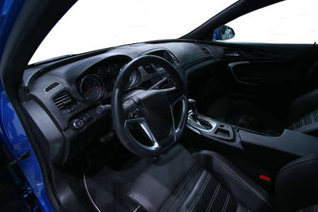 salon of expensive car new luxuryの写真素材