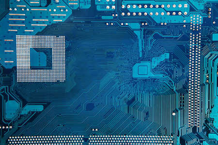 maternal board of the computer close up background