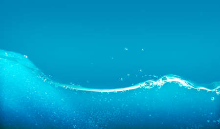 wave water splashes bubbles closeup