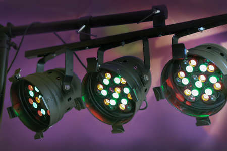 spotlights with multi-colored diode lamps