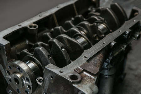 cover of block of petrol engine with cam-shaftsの写真素材