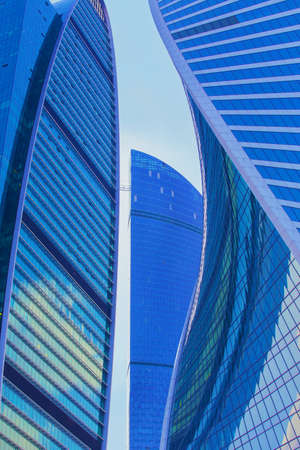 High rise buildings of Moscow business center Moscow - cityの写真素材