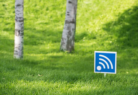 wireless network of data transfer of wi - fi outdoors