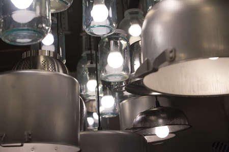 Design chandeliers from pans, glass jars and stewpans