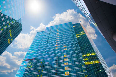 high buildings of modern business centerの写真素材
