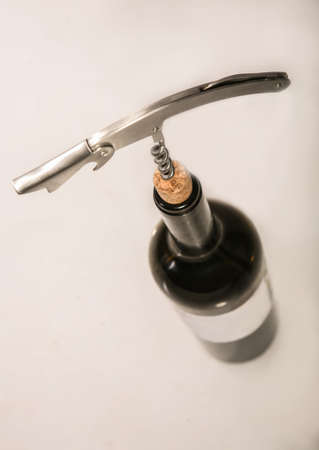 bottle of red wineの写真素材