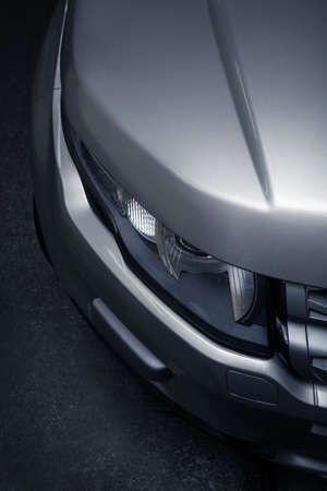 headlight of  modern prestigious car closeupの写真素材