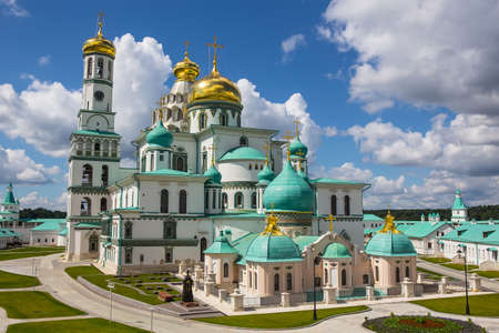 Restored Novo-Jerusalem Christian Monastery Istra Russiaの写真素材