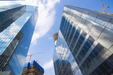 high buildings of modern business centerの写真素材