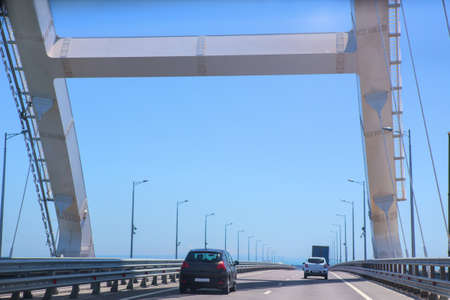 Traffic on the new Crimean bridge