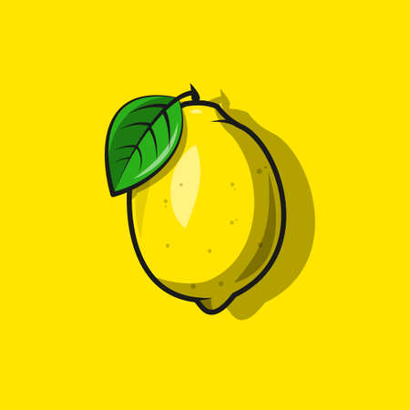 fancy yelow lemonade vector illustrationのイラスト素材