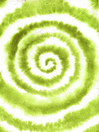 Print tie dye watercolor neon yellow greenの写真素材