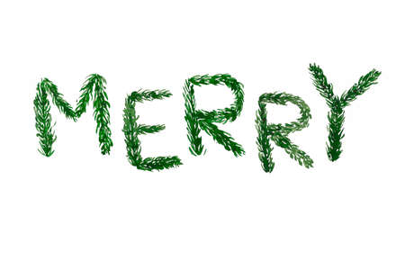 greeting card, letter merryの写真素材