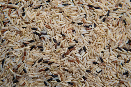 Brown rice. Top Viewの写真素材