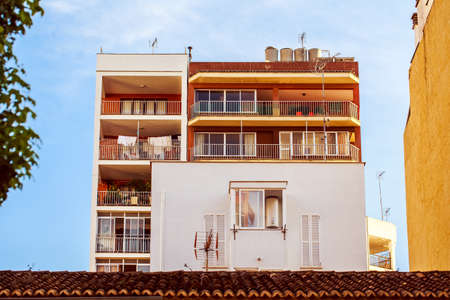 Mallorca Sunset City House Viewの写真素材