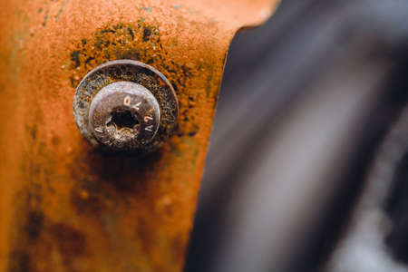 rusted metal background textureの写真素材