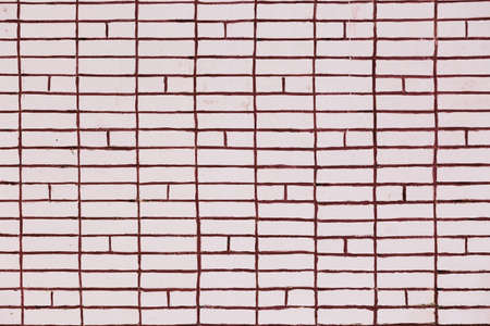pink brick wall texture patternの写真素材