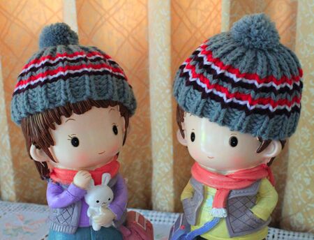 children love dolls.の写真素材