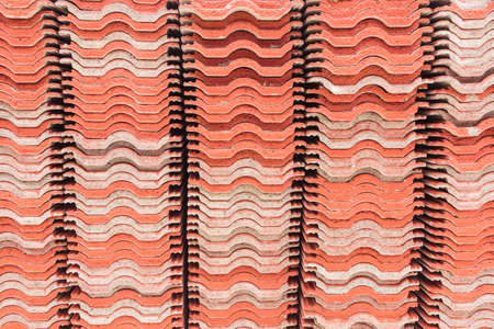 Stack of roofing tiles. textureの写真素材