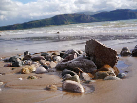 Welsh Beach Rocksの写真素材