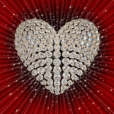 diamond's heartの写真素材