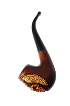 Pipe tobacco on a white background. (isolated)の写真素材