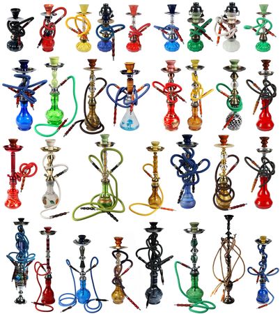 Hookah on the white background. (isolated)の写真素材