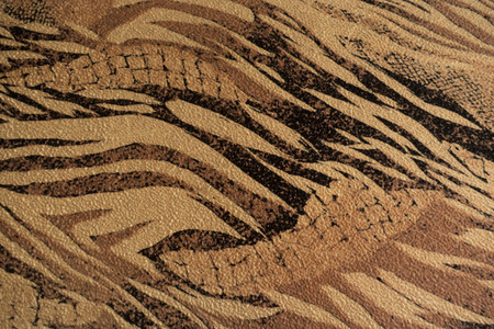 Fabric with zebra pattern in warm colors