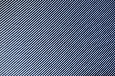 Striped white and blue fabric swatch (diagonal) from above