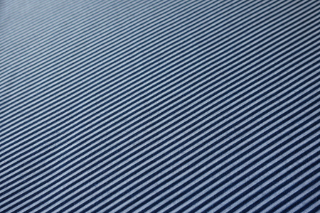 Textile with blue and white diagonal stripes