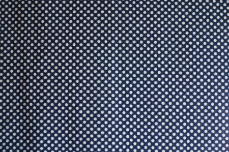 Fabric with polka dot pattern from above