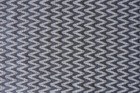 Woven zig-zag pattern on fabric from aboveの写真素材