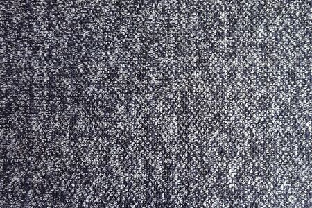 Top view of dark blue melange woolen fabricの写真素材
