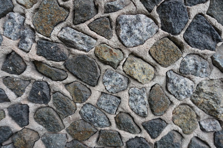 Backdrop - wall with dark gray gravel pebble dash