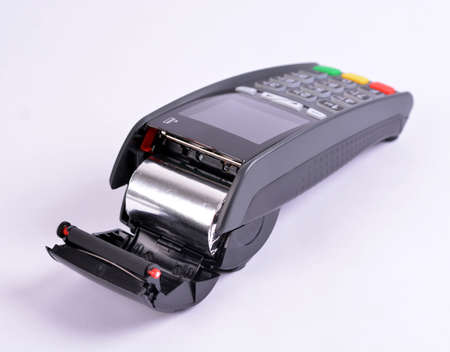 POS Payment GPRS Terminal, isolated on whiteの写真素材