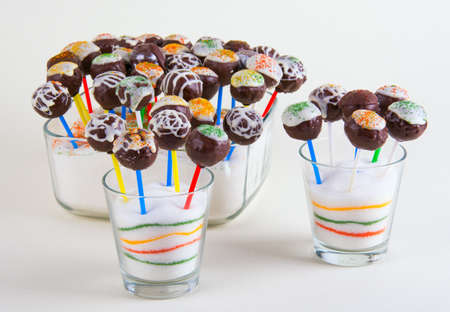 Chocolate Cake Popsの写真素材
