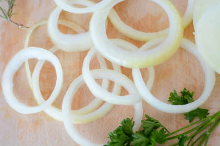 Preparing Onion Ringsの写真素材