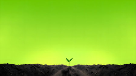 Fantasy landscape with chain and flying birds at sunset. 3d renderingの素材