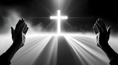 3d rendering of white gift box with red ribbon and christmas balls on white backgroundの素材