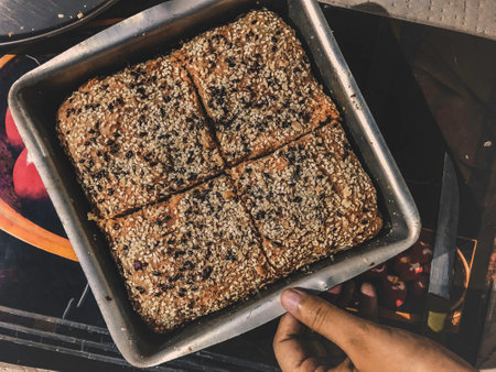 Sesame Seed on Bread ,a Food Photographyの写真素材
