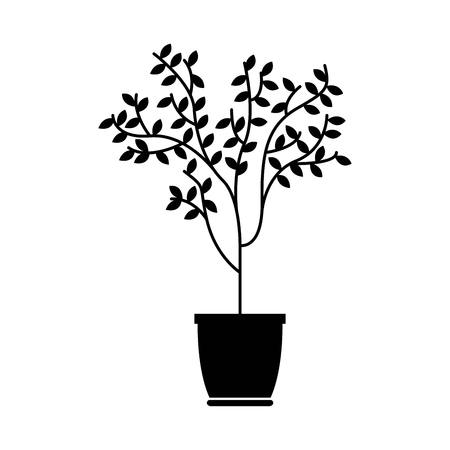 tree in a pot vector iconのイラスト素材