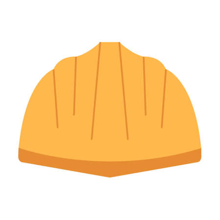 Construction helmet vector flat icon. Construction working tool item.のイラスト素材
