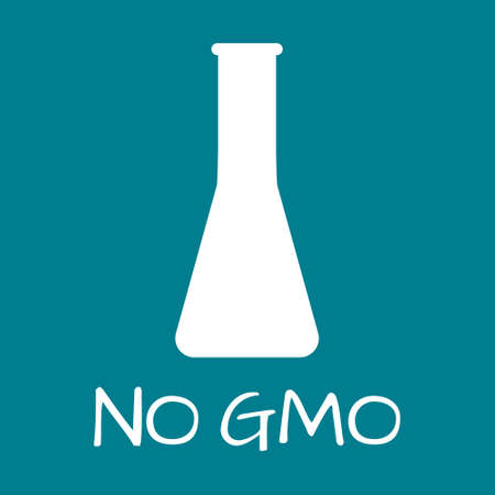 No GMO Label. Food intolerance symbols. Vector illustration.のイラスト素材